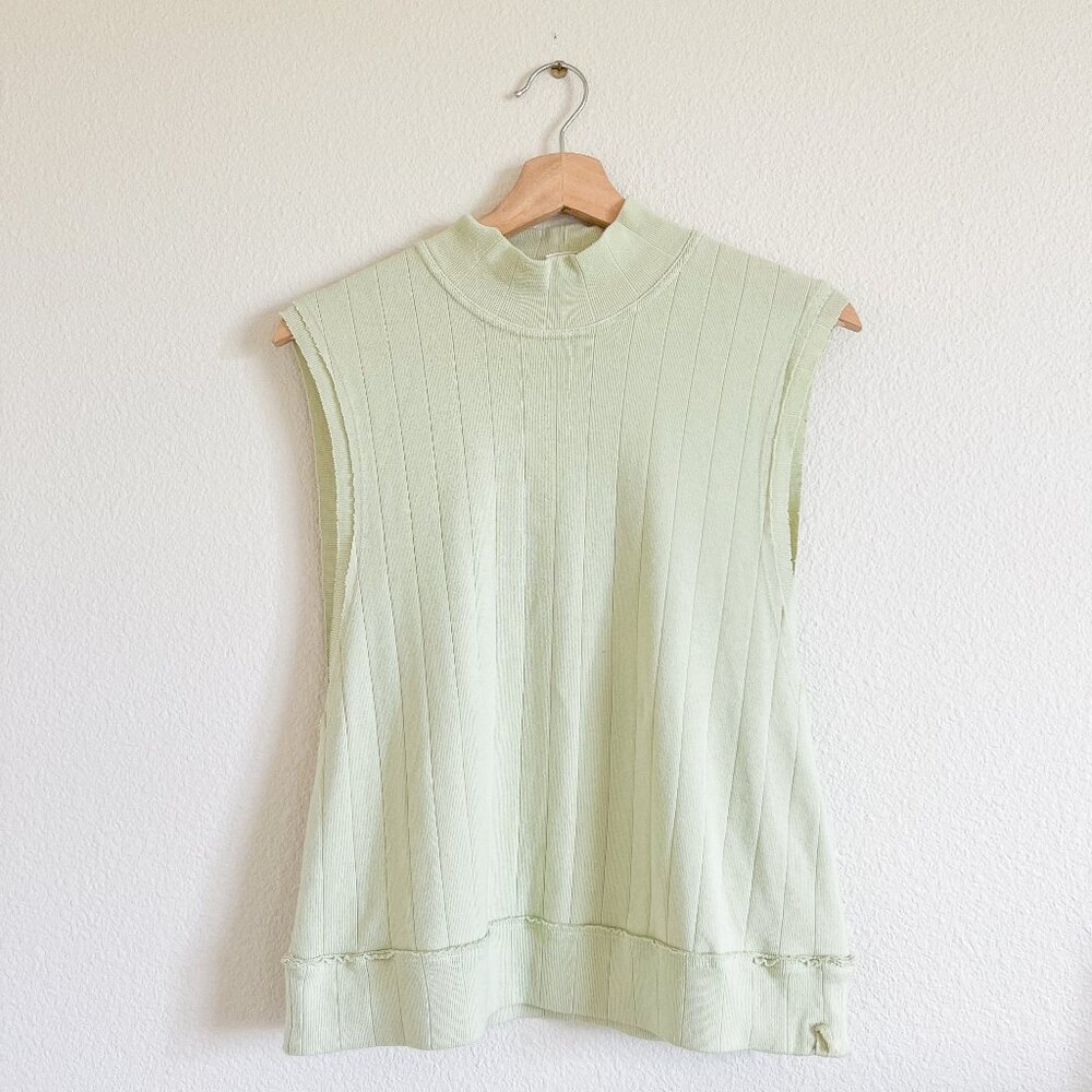 Free People Pale Green Mockneck - Size S